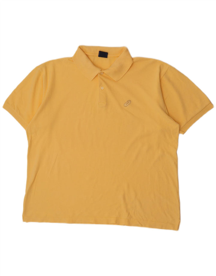 Asics Herren Poloshirt 2XL Gelbe Baumwolle