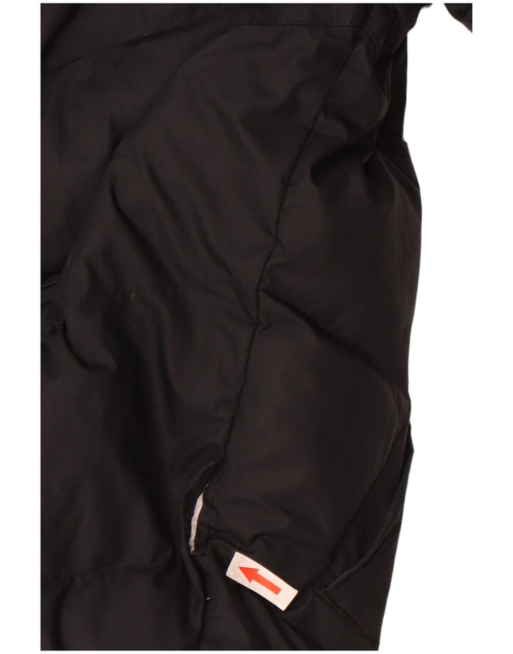 Nike Wattierte Jacke mit Kapuze für Jungen, 12–13 Jahre, Größe L, Schwarz, Polyester