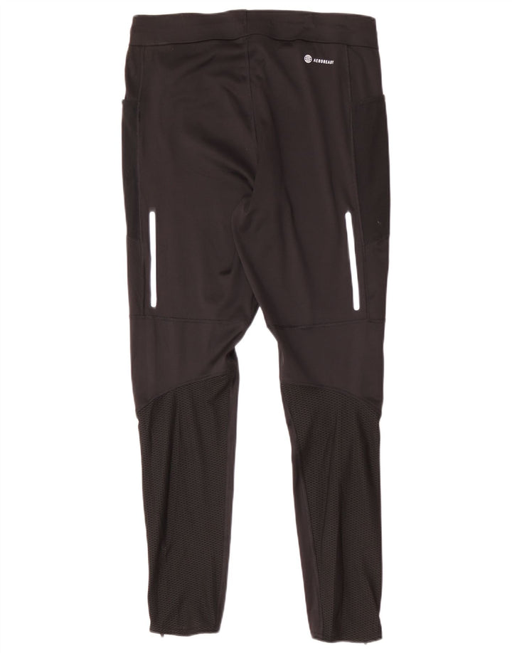 Adidas Slim-Trainingshose für Herren, groß, aus schwarzem Polyester