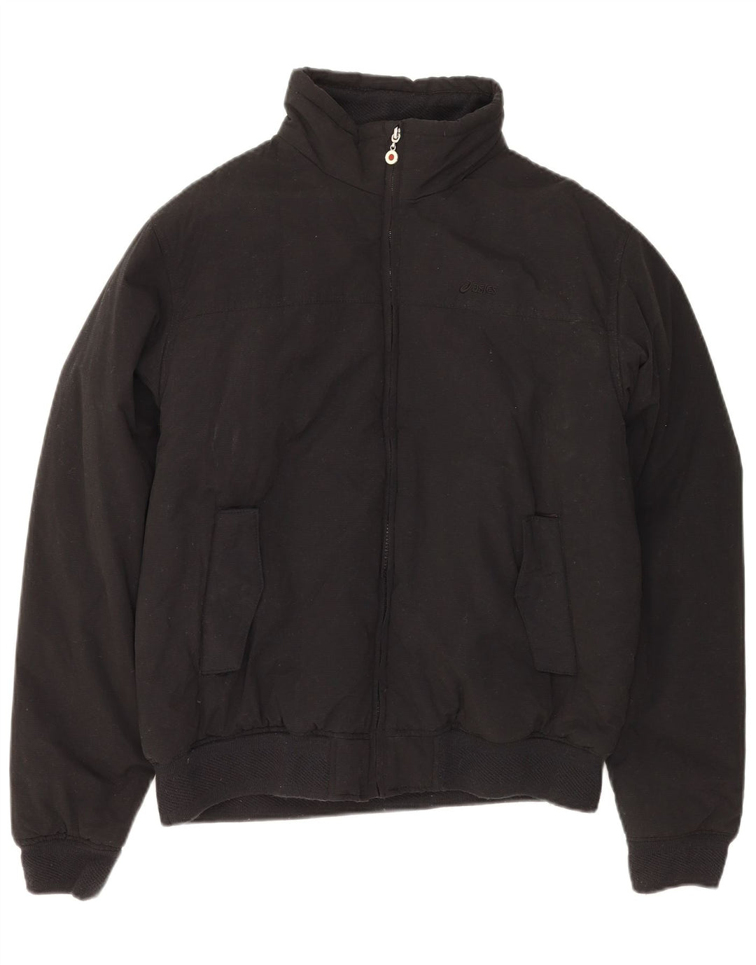 ASICS Herren Windjacke UK 40 Large Schwarz Baumwolle