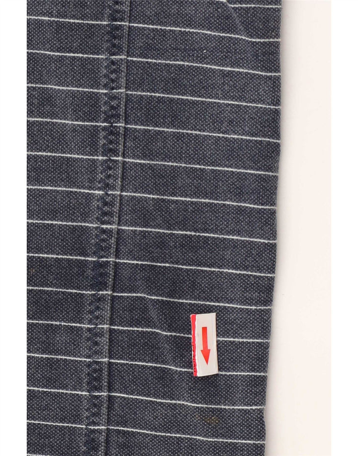 Fat Face Herren-Sweatshirt mit Reißverschluss am Hals, mittelgroß, marineblau, gestreift, Baumwolle