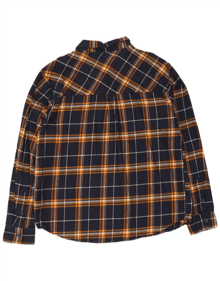 Mountain Warehouse Herren-Flanellhemd XL, marineblau, kariert, Baumwolle