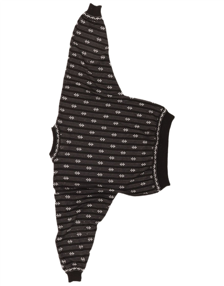 C & A Damen-Pullover, übergroß, Rundhalsausschnitt, Gr. 14, mittelschwarz gestreift