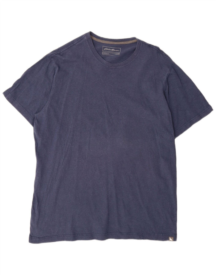 Eddie Bauer Mens Tall T-Shirt Top XL Marineblau Baumwolle