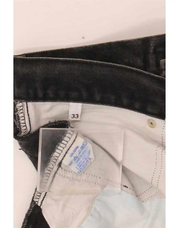 Levi's Herren Straight Jeans W33 L34 Schwarze Baumwolle
