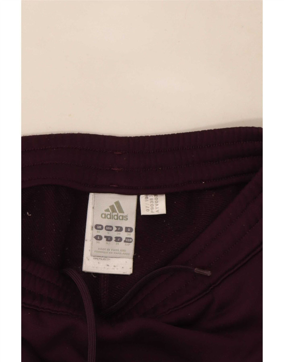 Adidas Damen Trainingshose UK 10 Small Lila Polyester