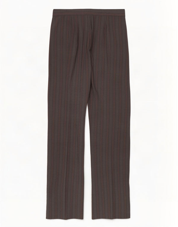 Benetton Damen-Stretch-Anzughose IT 44 Medium W32 L35 Grauer Nadelstreifen