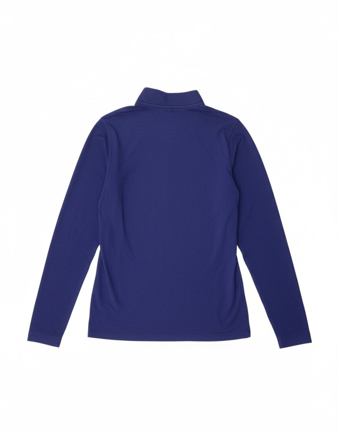 NEW BALANCE Mens Zip Neck Top Long Sleeve Small Navy Blue Polyester