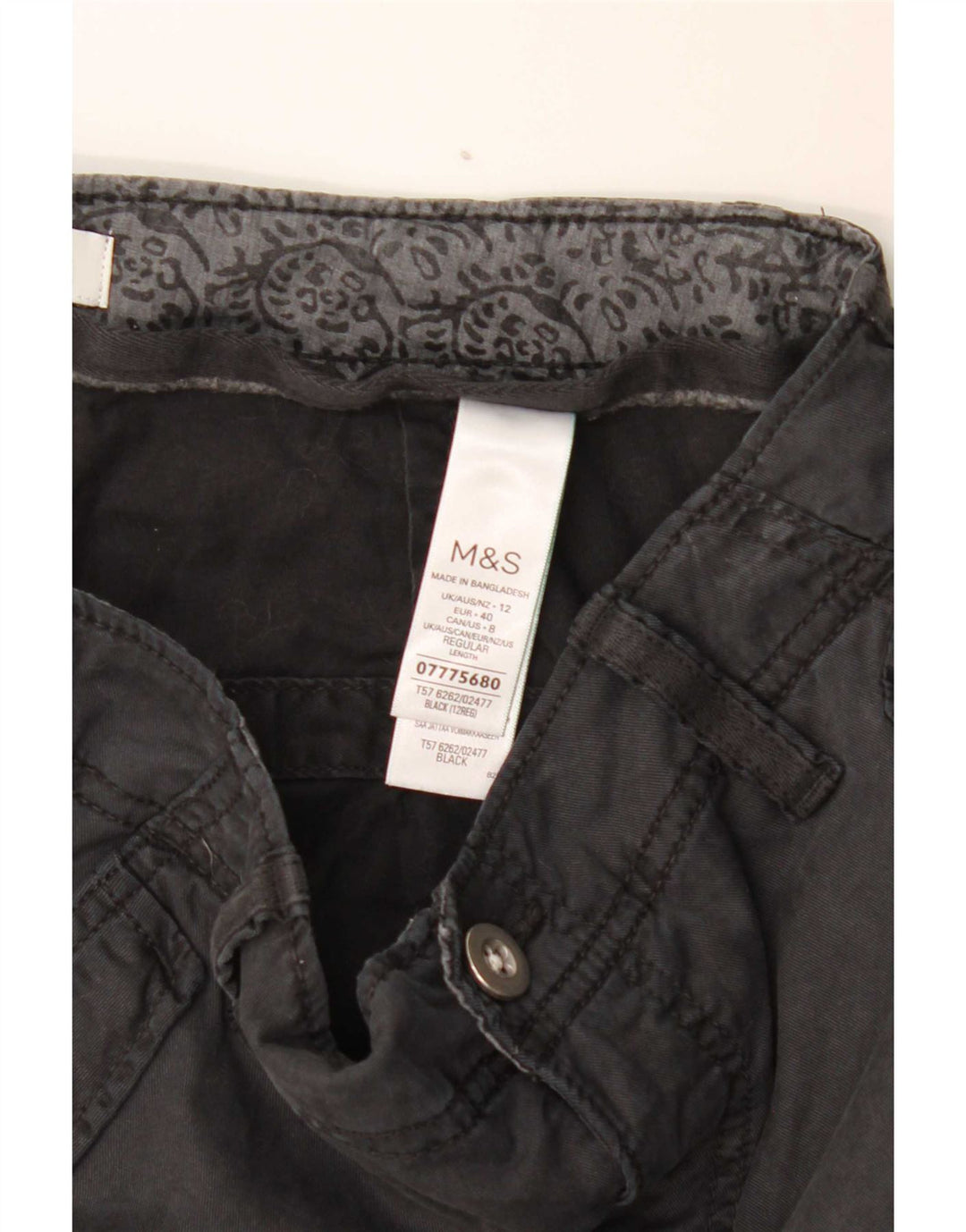 Marks & Spencer Damen Jogger-Cargohose UK 12 M W30 L29 Grau