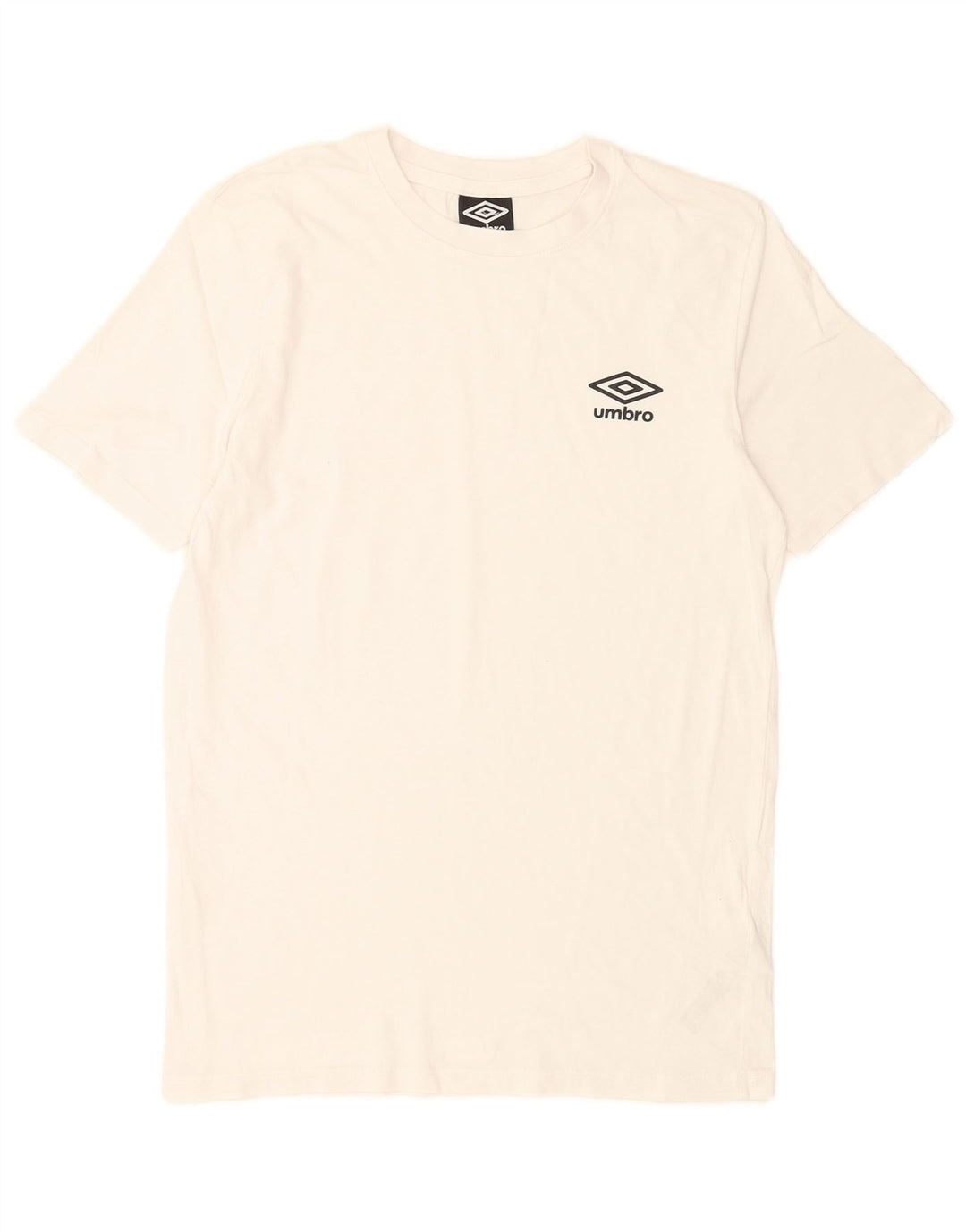 Umbro Herren T-Shirt Oberteil Klein Weiß Baumwolle