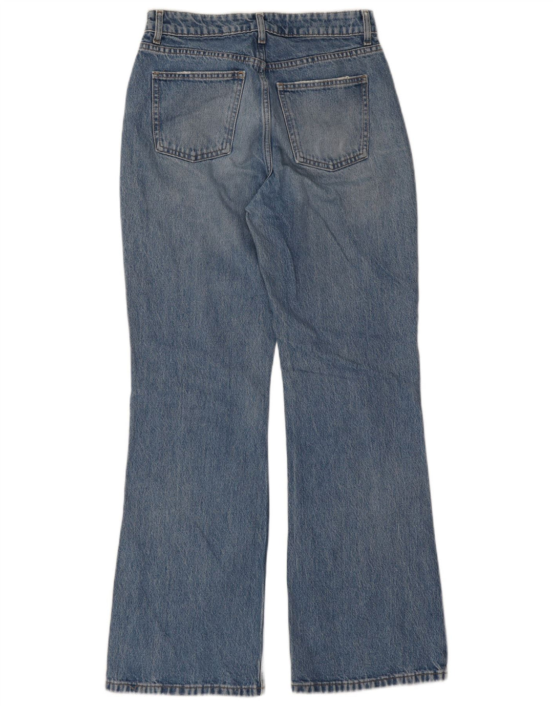 Topshop Damen Schlagjeans W30 L32 Blaue Baumwolle