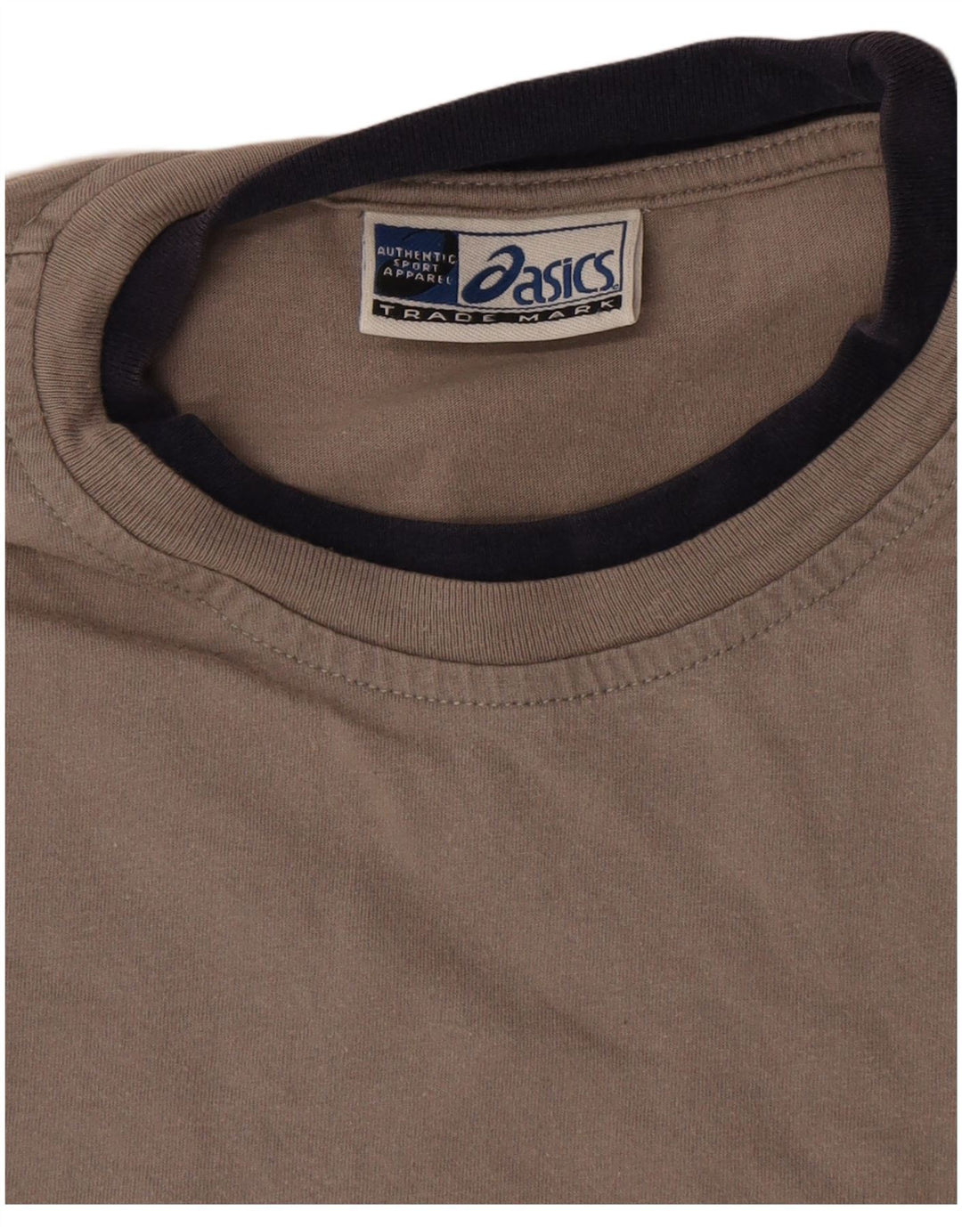 Asics Herren-T-Shirt mit Grafik, Größe S, Grau, Colourblock-Baumwolle