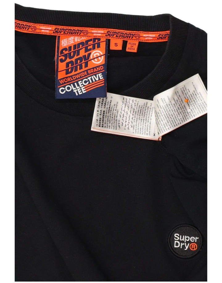 SUPERDRY Herren-Trägershirt, Größe S, schwarze Baumwolle