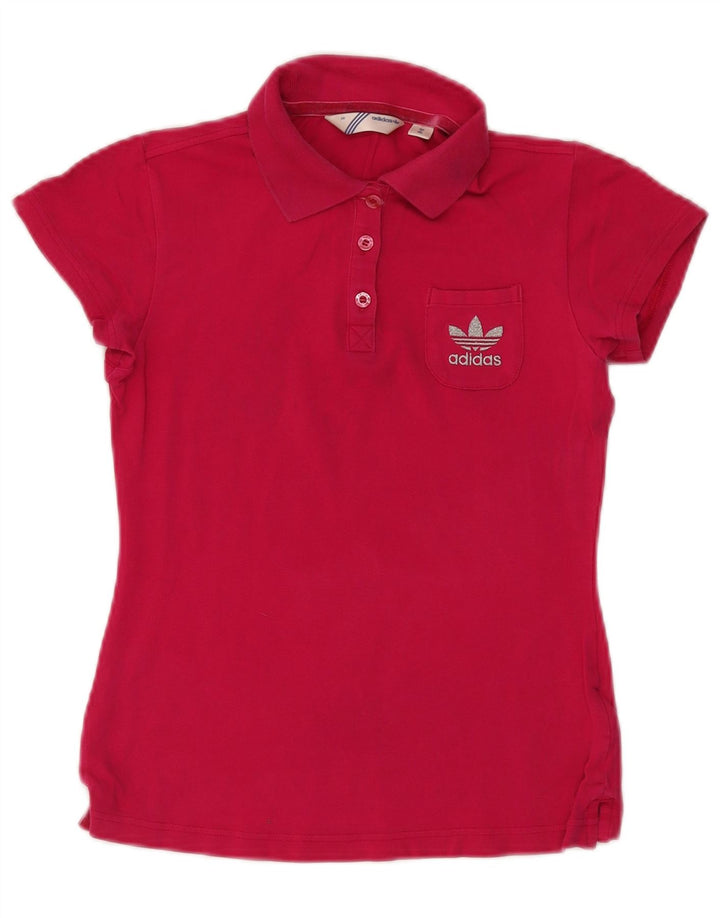 Adidas Damen Poloshirt EU 36 Small Rosa Baumwolle