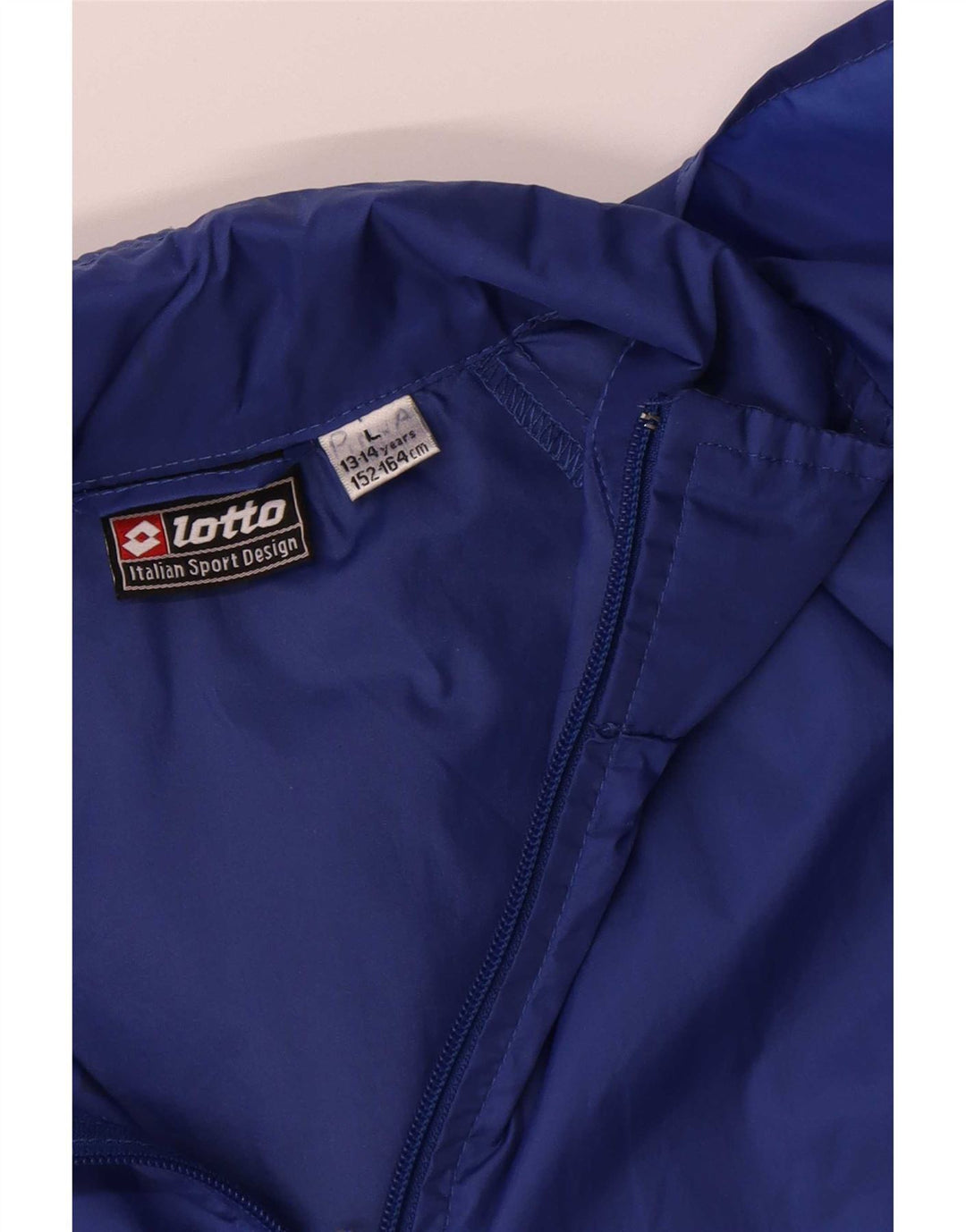 Lotto Jungen-Regenjacke mit Kapuze, 13–14 Jahre, groß, blaues Polyamid