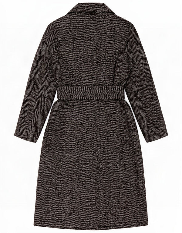 Marks & Spencer Damen Zweireihermantel UK 8 Small Grey Flecked