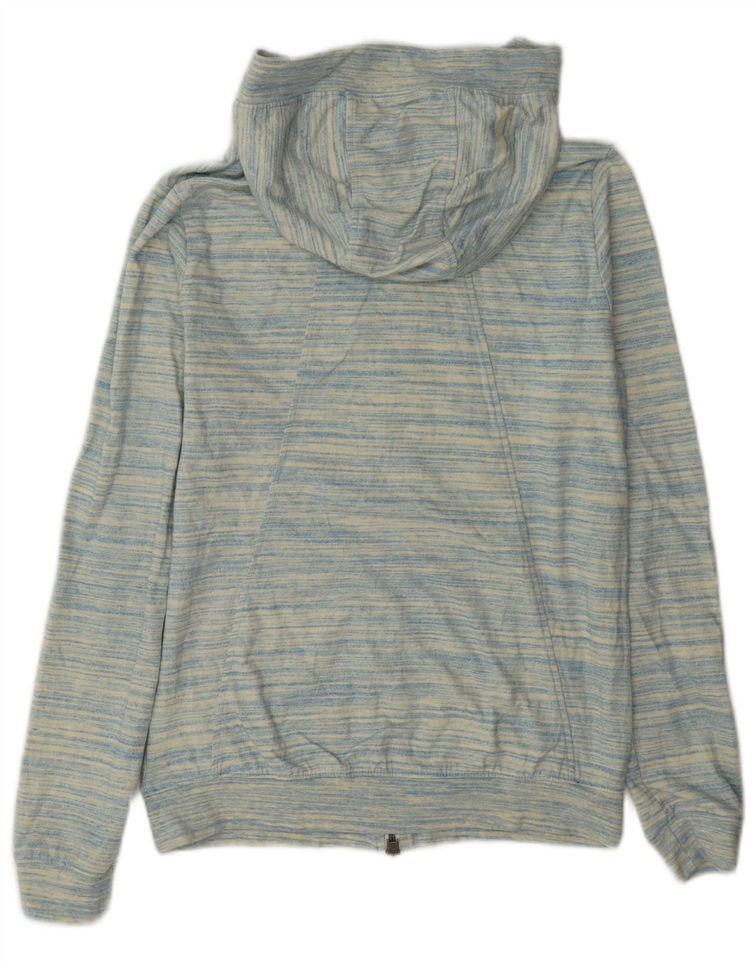Nike Damen-Kapuzenpullover mit Reißverschluss, Gr. 10, klein, blau geflecktes Polyester