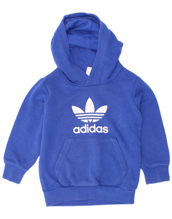 Adidas Jungen Graphic Hoodie Pullover 2–3 Jahre, blaue Baumwolle