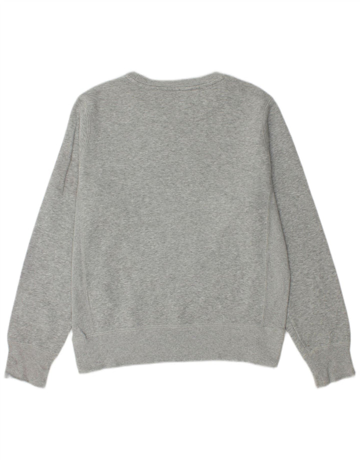 Nike Herren-Sweatshirt-Pullover, klein, grau gefleckte Baumwolle