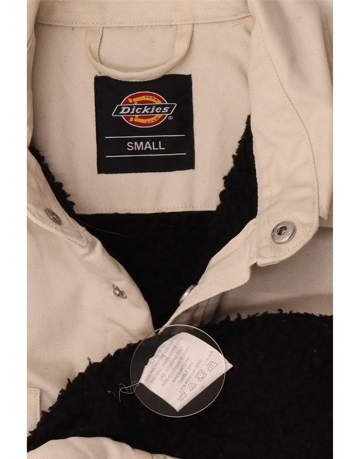 Dickies Herren Denim Sherpa Jacke UK 36 Small Beige Polyester