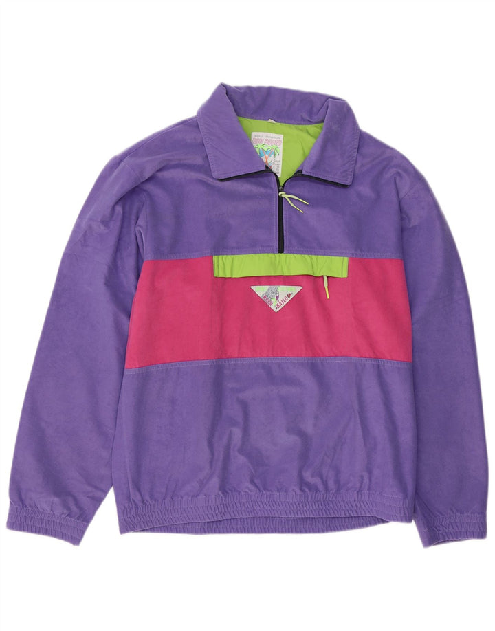 Bailo Damen-Trainingsanzug mit grafischem Pullover, EU 46, XL, Lila, Farbblock