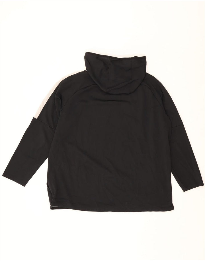 Nike Herren Dri Fit Hoodie Pullover 2XL Schwarz Colourblock Polyester