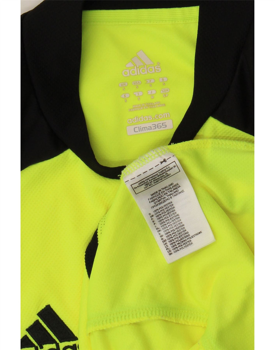 Adidas Herren Clima 365 T-Shirt Top Small Grün Colourblock Polyester