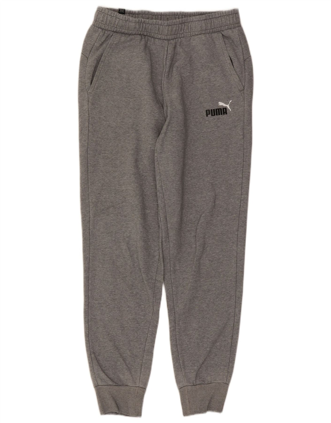 Puma Damen Trainingshose Jogger UK 12 Mittelgraue Baumwolle