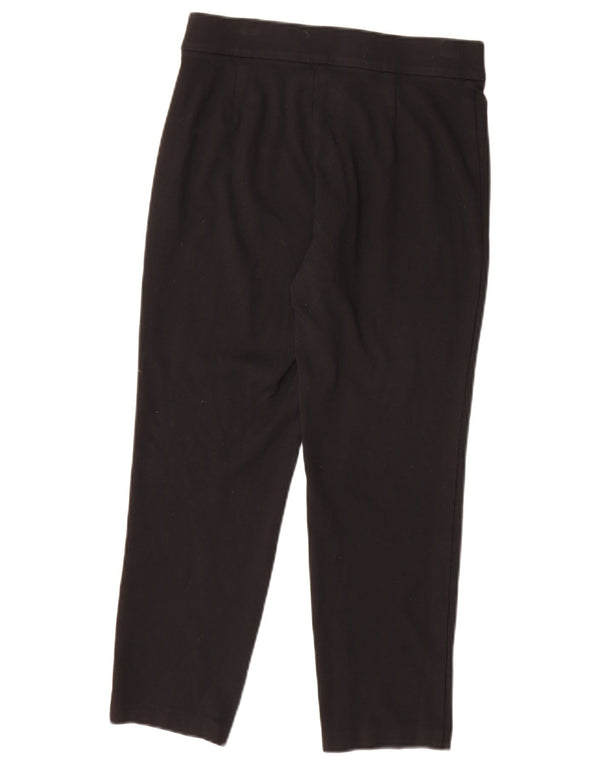 Marks & Spencer Damen Tapered Cropped-Hose UK 10 Small W27 L23 Schwarz