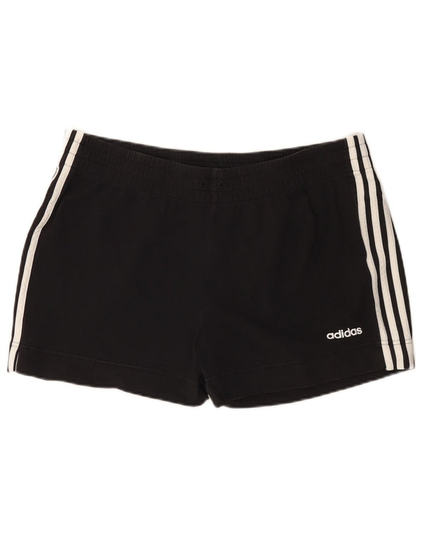 Adidas Damen Sportshorts UK 20/22 XL Schwarz Baumwolle