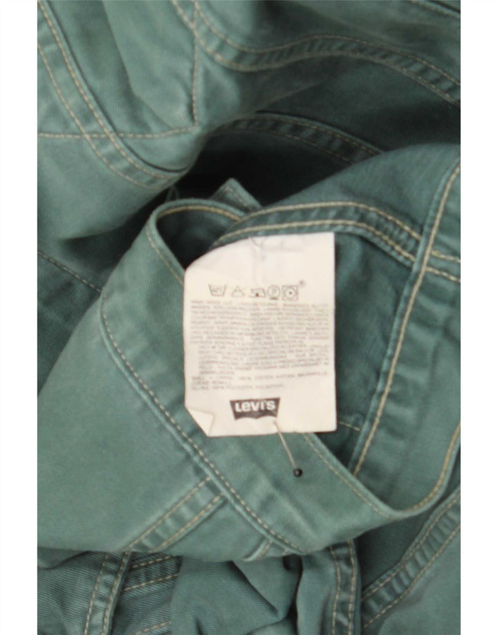 Levi's Herren Jeansjacke UK 42 XL Grüne Baumwolle