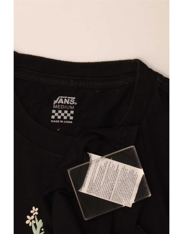 Vans Herren-T-Shirt mit Grafik, mittelgroß, schwarz, geblümt, Baumwolle