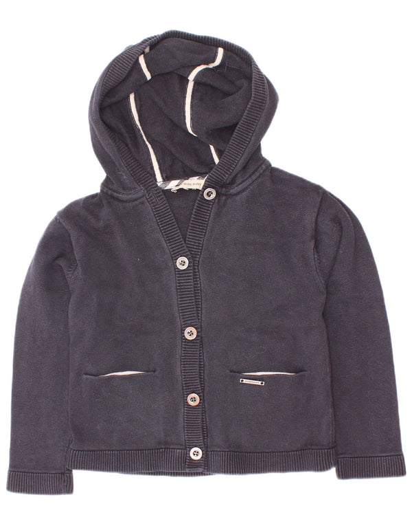 Burberry Jungen-Strickjacke mit Kapuze, 3–4 Jahre, Marineblau