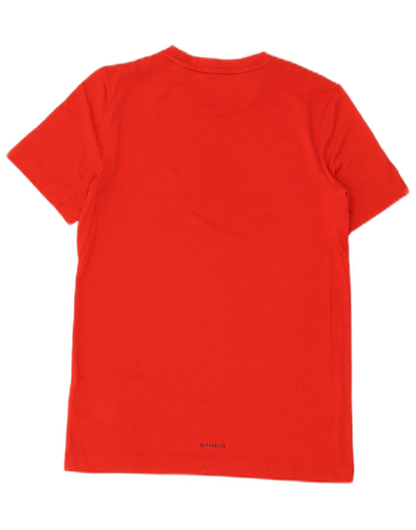 Adidas Jungen Aeroready Graphic T-Shirt Top 11–12 Jahre, rotes Polyester
