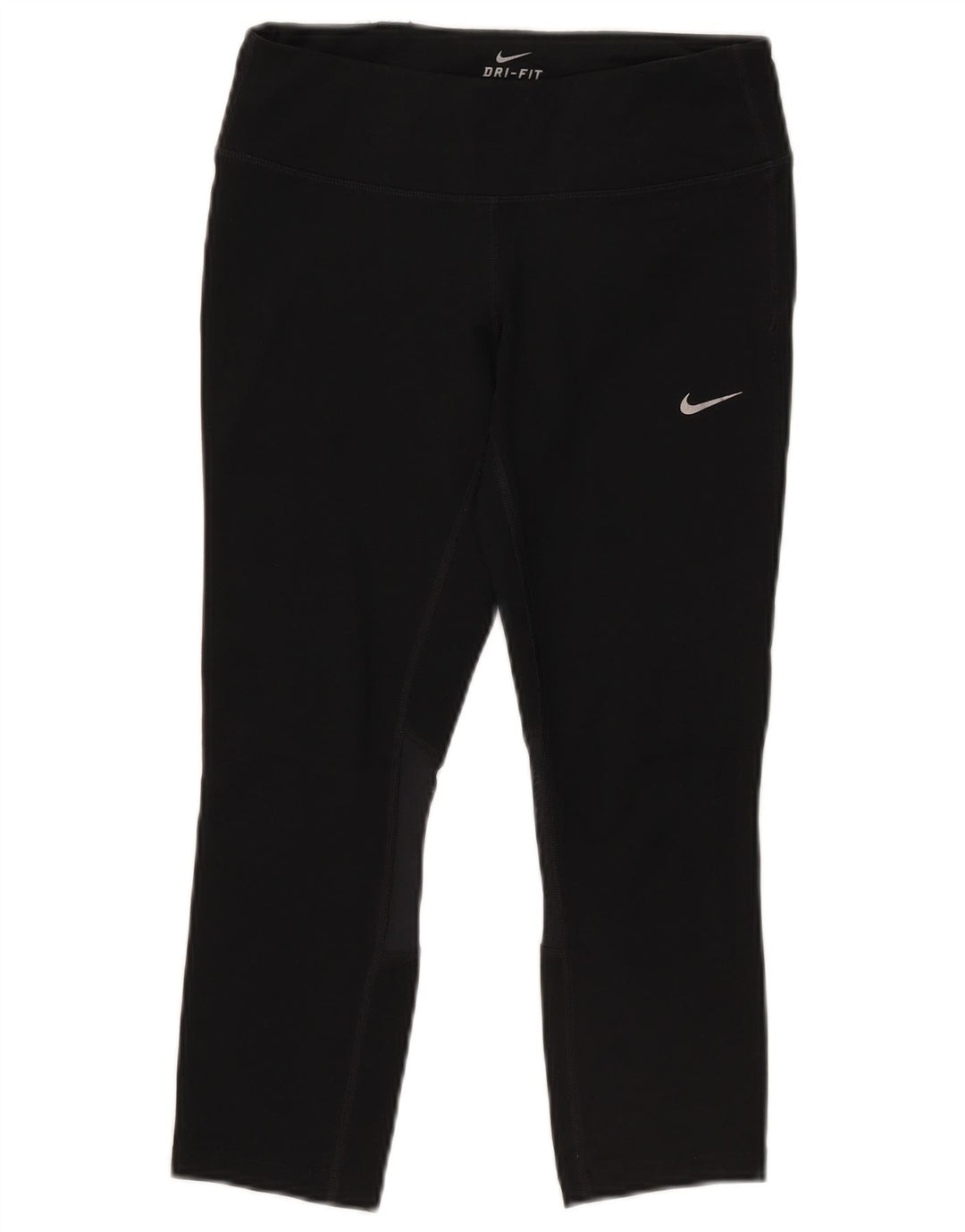 Nike Damen Dri Fit Capri Leggings UK 10 Small Schwarz Polyester