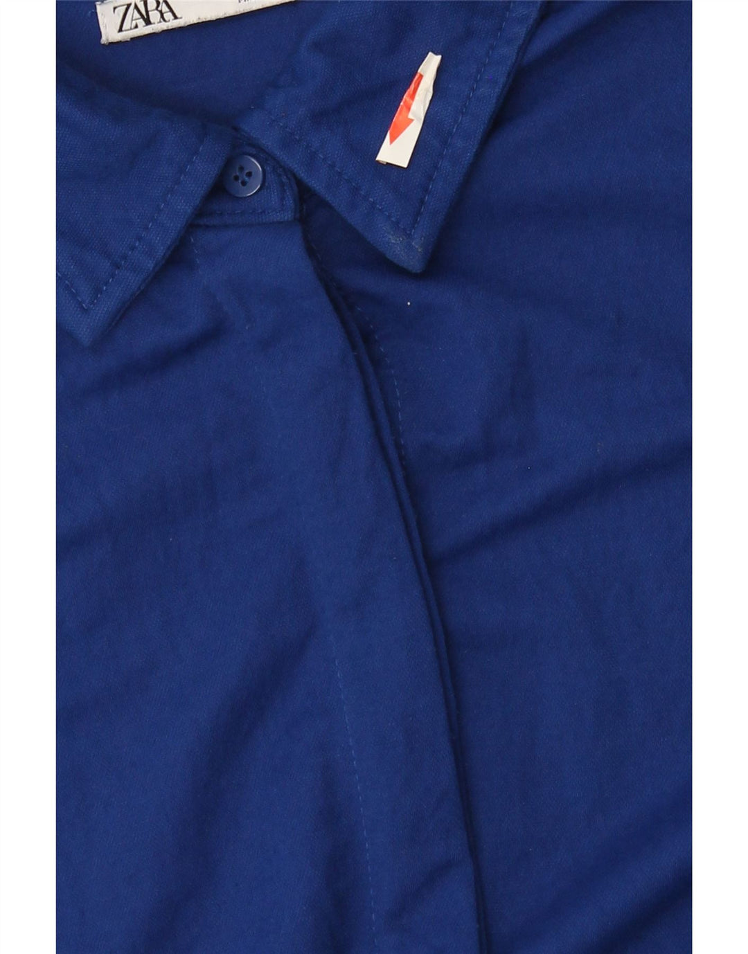 Zara Damen Hemdkleid UK 14 Mittelblau