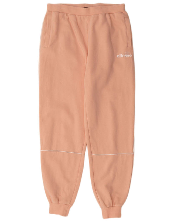 Ellesse Womens Trainingshose Jogger UK 14 Mittelrosa Baumwolle