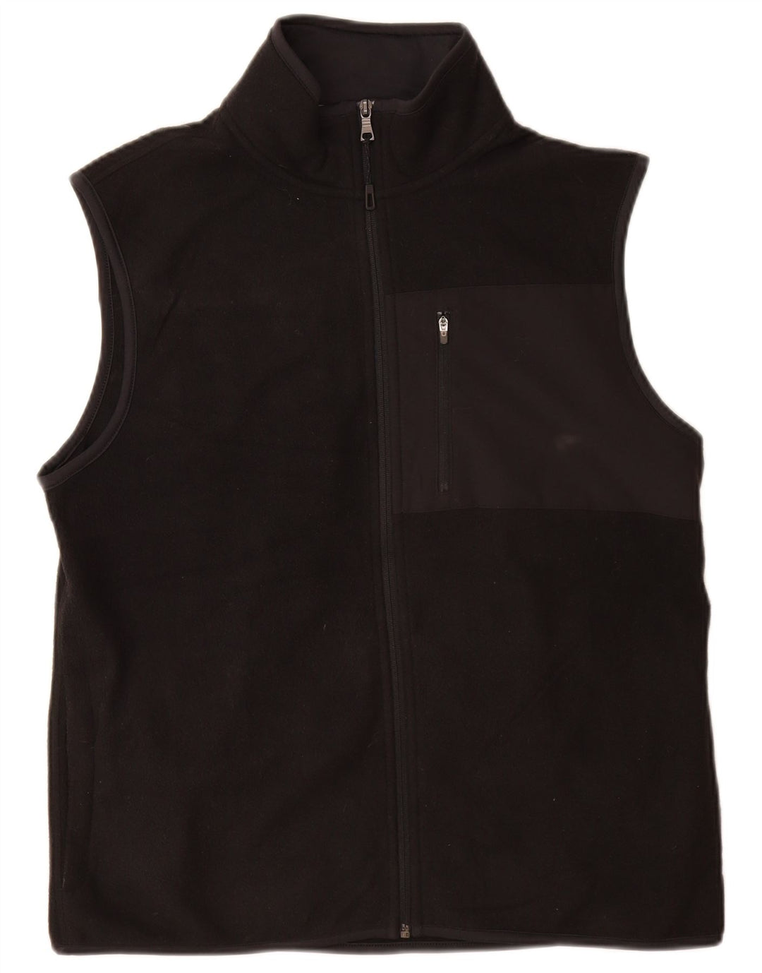 Marks & Spencer Herren-Fleeceweste, UK 38, mittelschwarz, Polyester