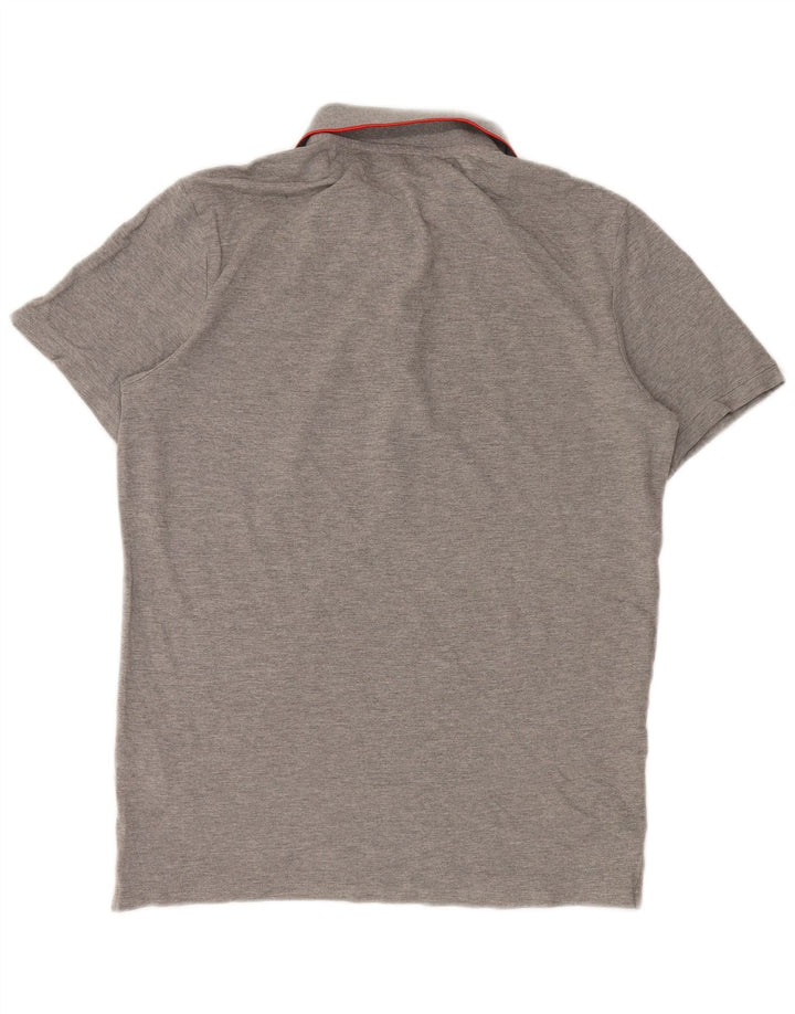 JACK & JONES Herren-Poloshirt, große graue Baumwolle