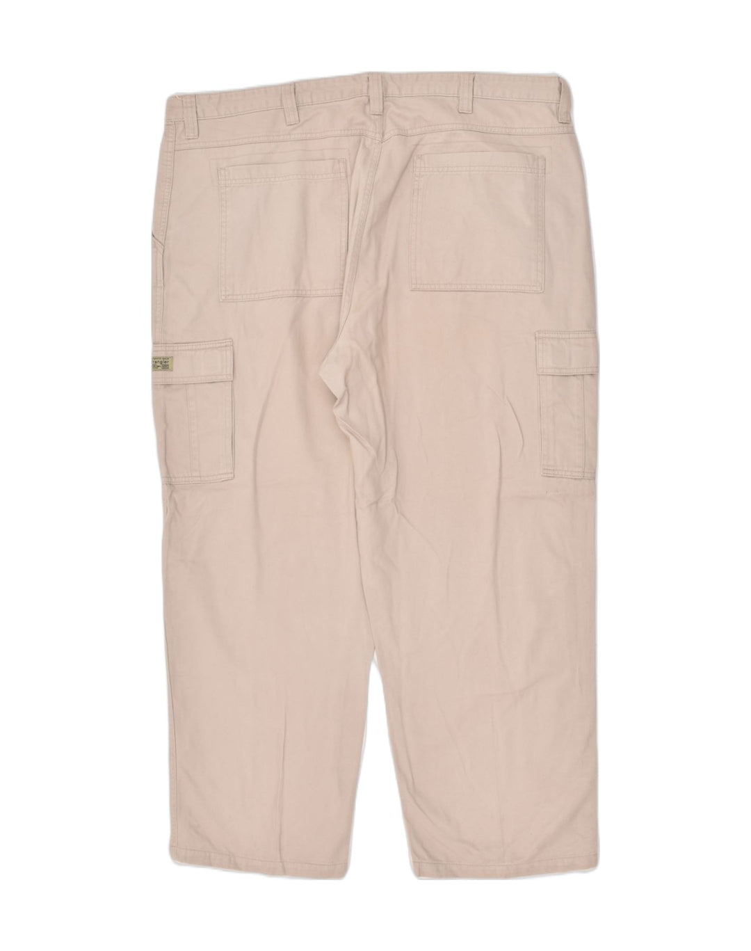 WRANGLER Mens Straight Cargo Trousers W42 L30  Beige Cotton | Vintage Wrangler | Thrift | Second-Hand Wrangler | Used Clothing | Messina Hembry 