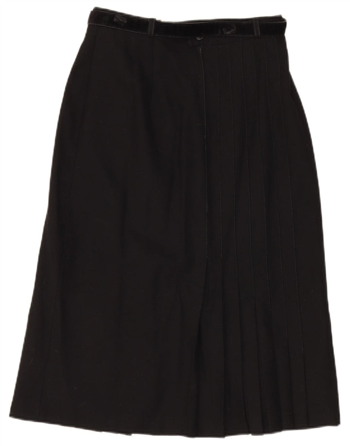 Vintage Damen A-Linienrock W28 Medium Schwarz