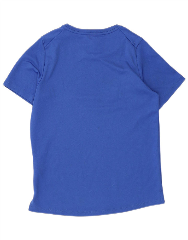 Nike Dri Fit T-Shirt-Oberteil für Jungen, 10–11 Jahre, mittelblaues Polyester