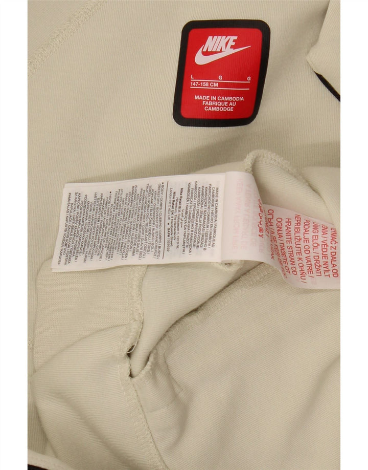 NIKE Kapuzenpullover mit Reißverschluss für Jungen, 12–13 Jahre, groß, weiße Baumwolle