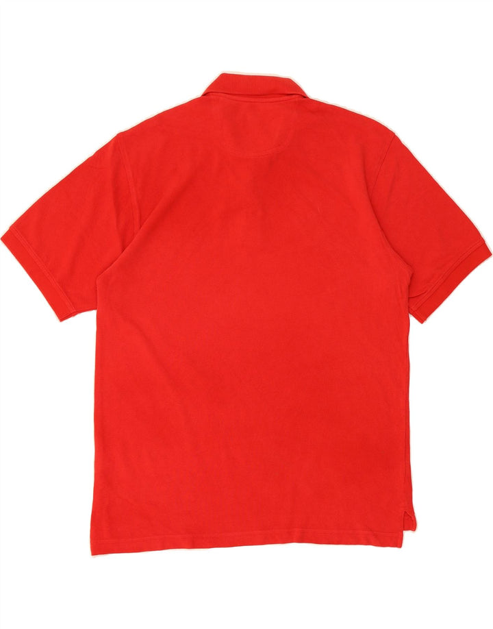 IZOD Mens Polo Shirt Medium Red Cotton Vintage Izod and Second-Hand Izod from Messina Hembry 