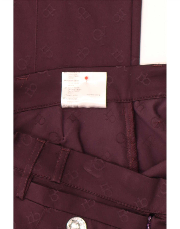 Roccobarocco Damen-Freizeithose mit abstraktem Muster IT 44 Medium W30 L30 B
