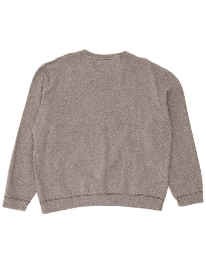 Tommy Hilfiger Herren-Sweatshirt mit Grafik, 2XL, Grau, Colourblock-Baumwolle