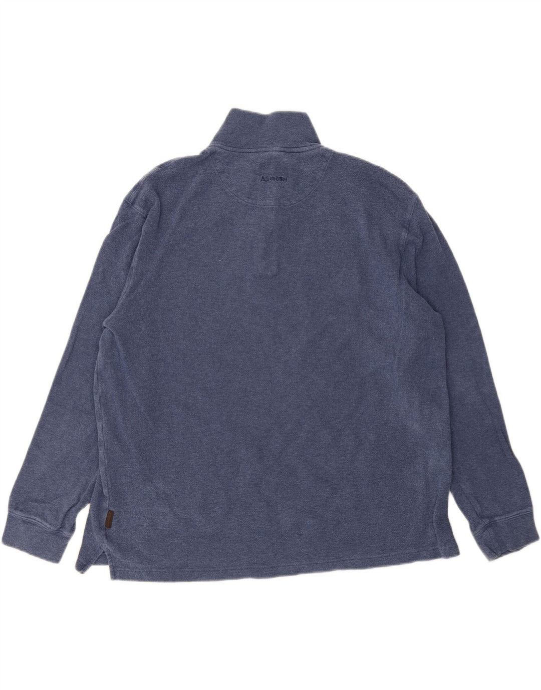 SCHOFFEL Herren-Sweatshirt mit Reißverschluss, 2XL, blaue Baumwolle
