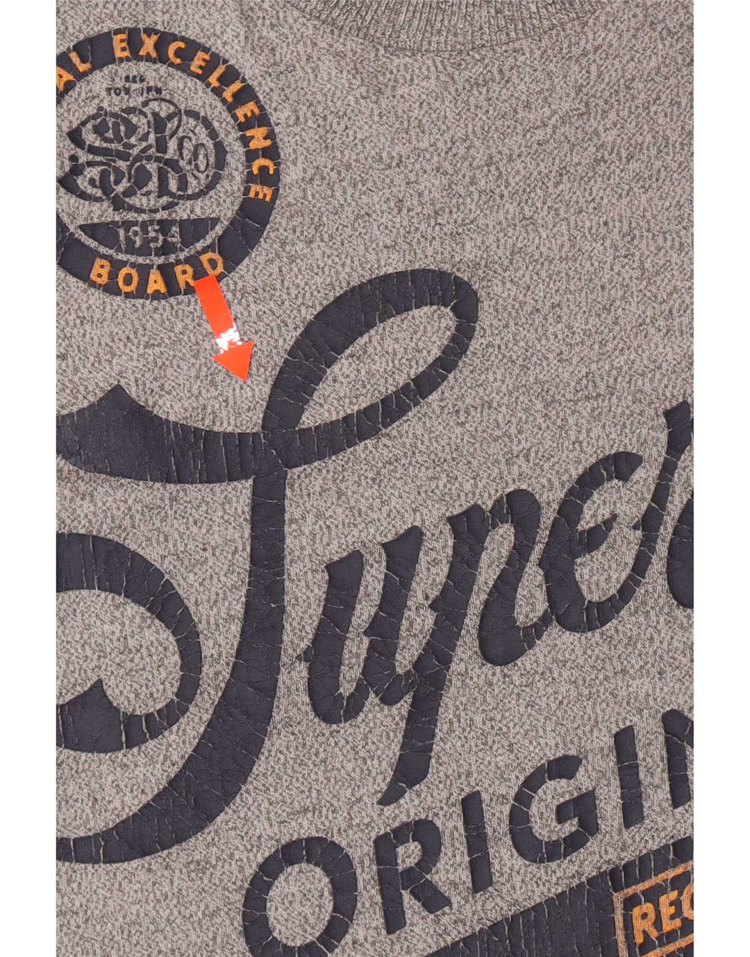 Superdry Herren-T-Shirt mit Grafik, Größe L, Grau, Baumwolle