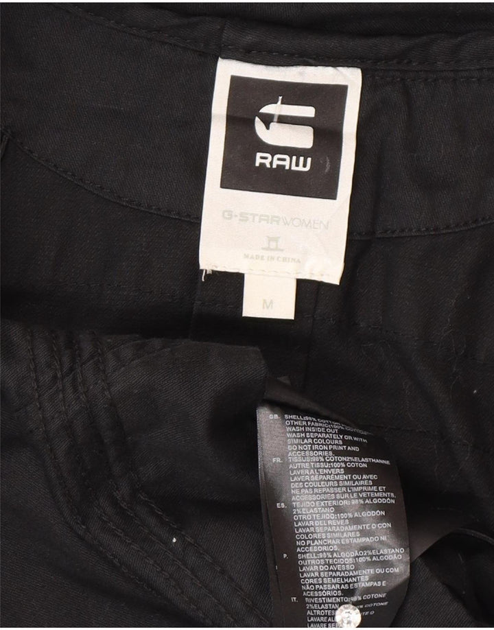 G-Star Damen Ärmelloses Basic-Kleid UK 12 Mittelschwarze Baumwolle