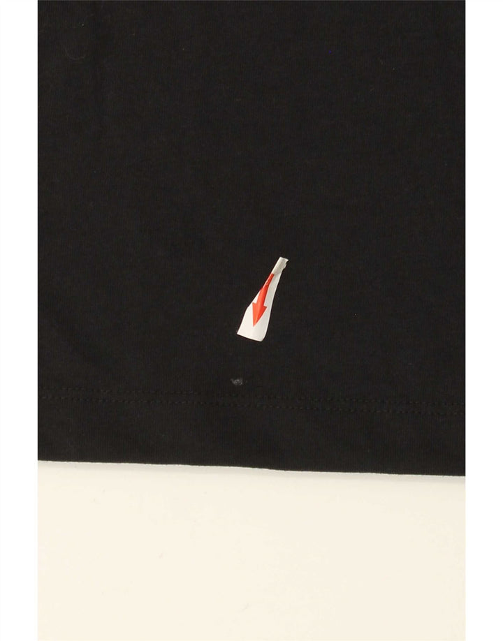 Nike Herren Dri Fit Graphic T-Shirt Top Mittelschwarzes Polyester